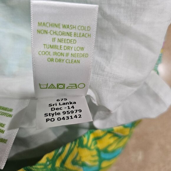 Lilly Pulitzer Mila Sun Dance Small Print Yellow Panel Shift Dress Size 2 - Picture 9 of 9